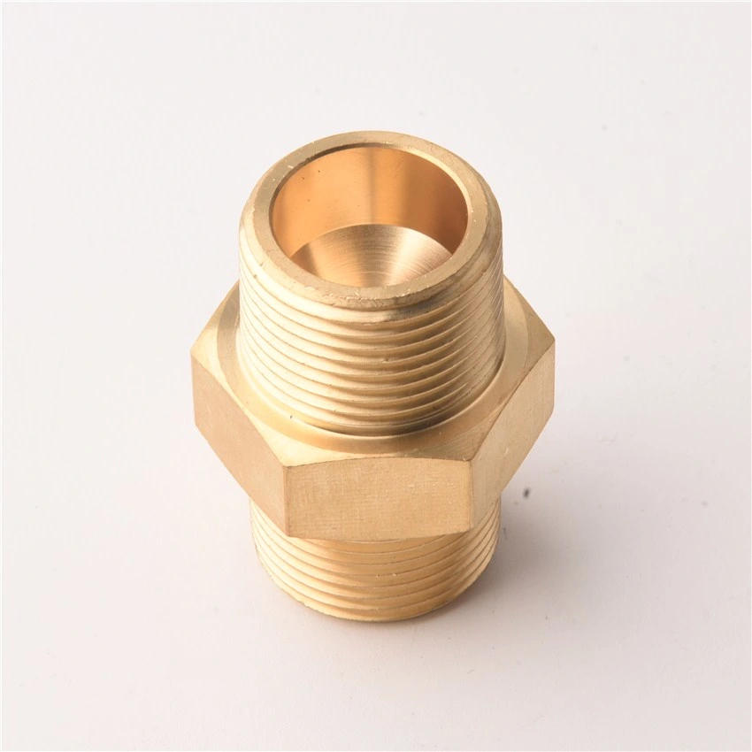 Brass Double Pipe Elbow Coupling Union Sanitary Tap Connector Fitting for Water